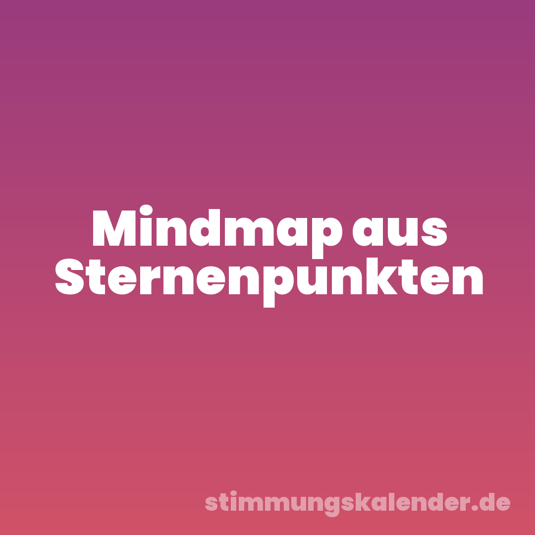 Mindmap aus Sternenpunkten