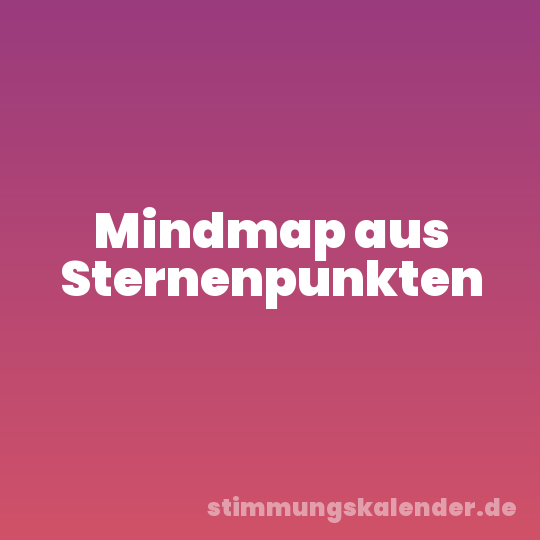 Mindmap aus Sternenpunkten