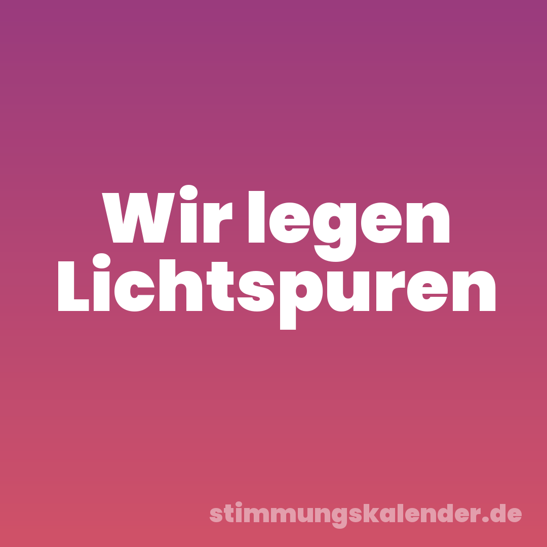 Wir legen Lichtspuren