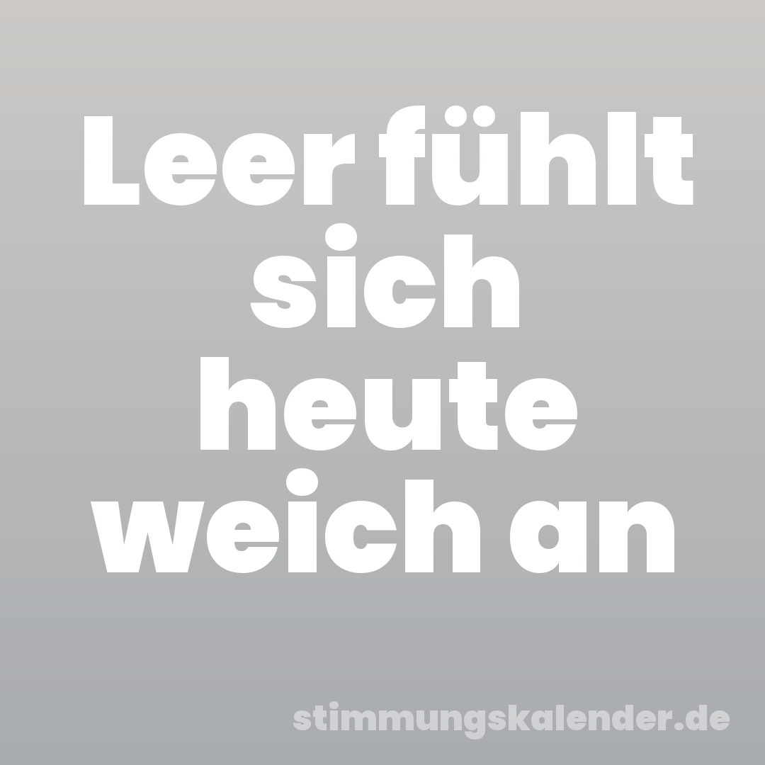 Leer fühlt sich heute weich an