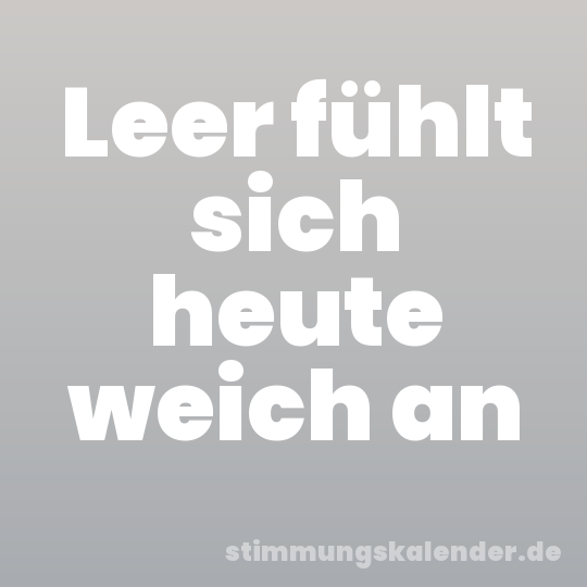 Leer fühlt sich heute weich an