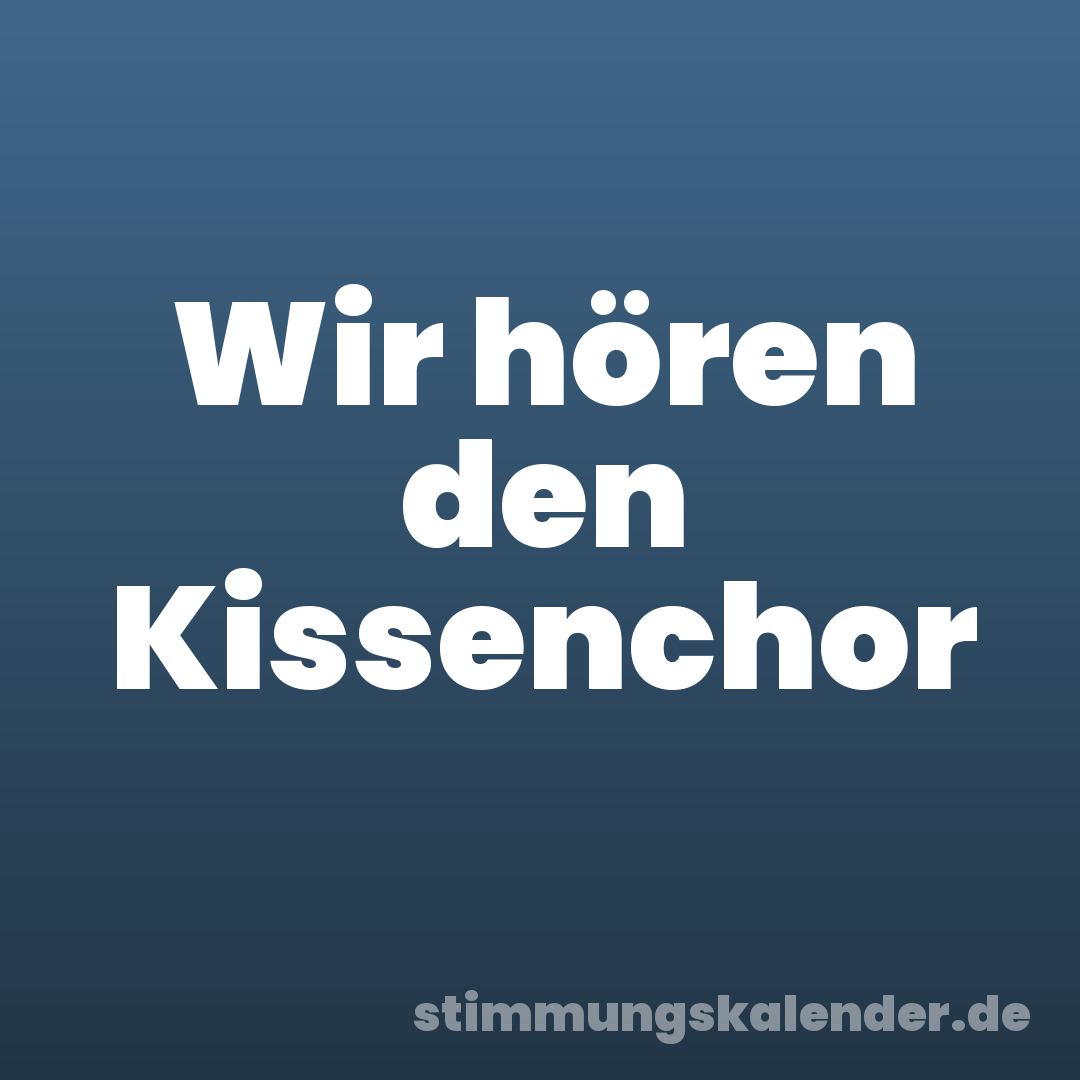 Wir hören den Kissenchor