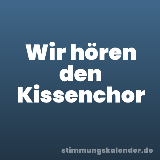 Wir hören den Kissenchor