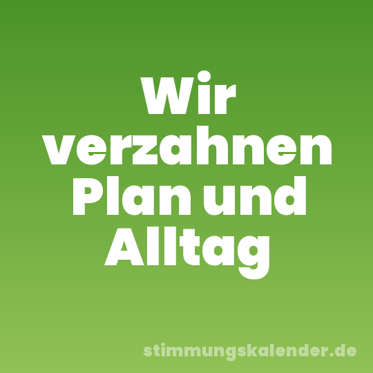 Wir verzahnen Plan und Alltag