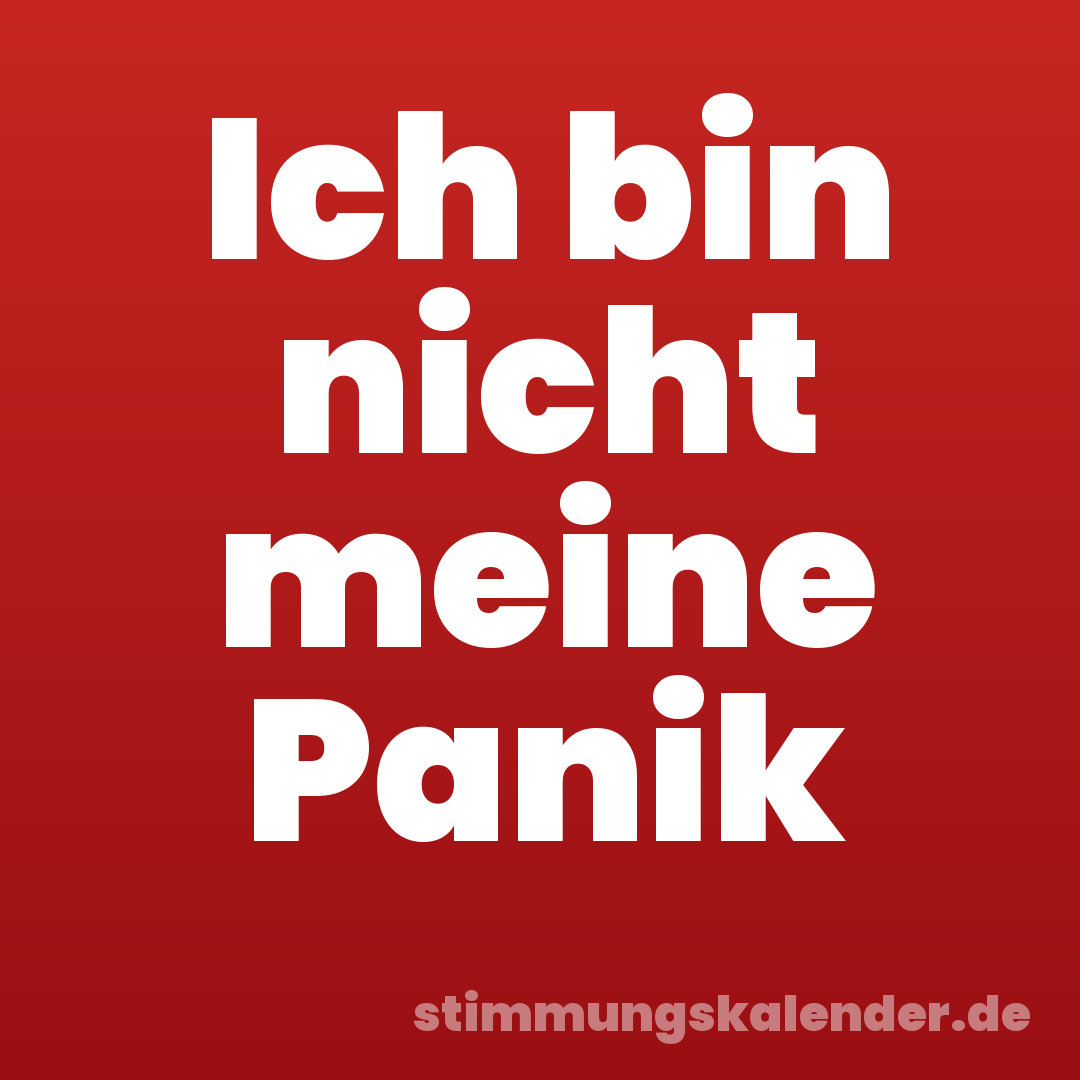 Ich bin nicht meine Panik