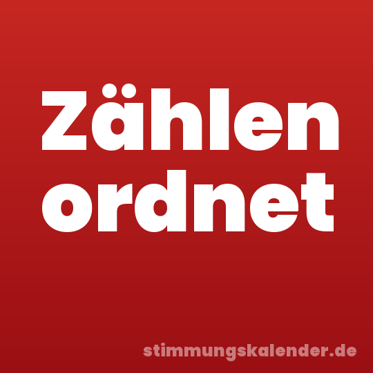 Zählen ordnet