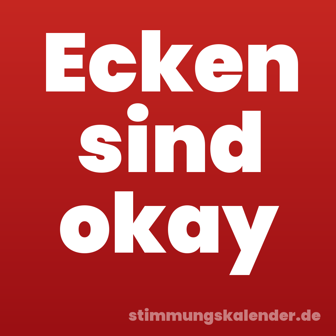 Ecken sind okay
