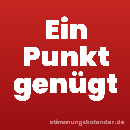 Ein Punkt genügt