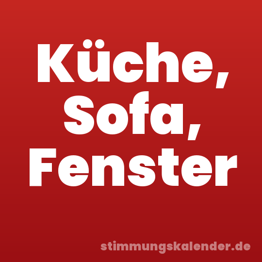 Küche, Sofa, Fenster