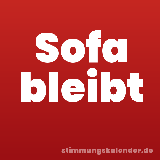 Sofa bleibt
