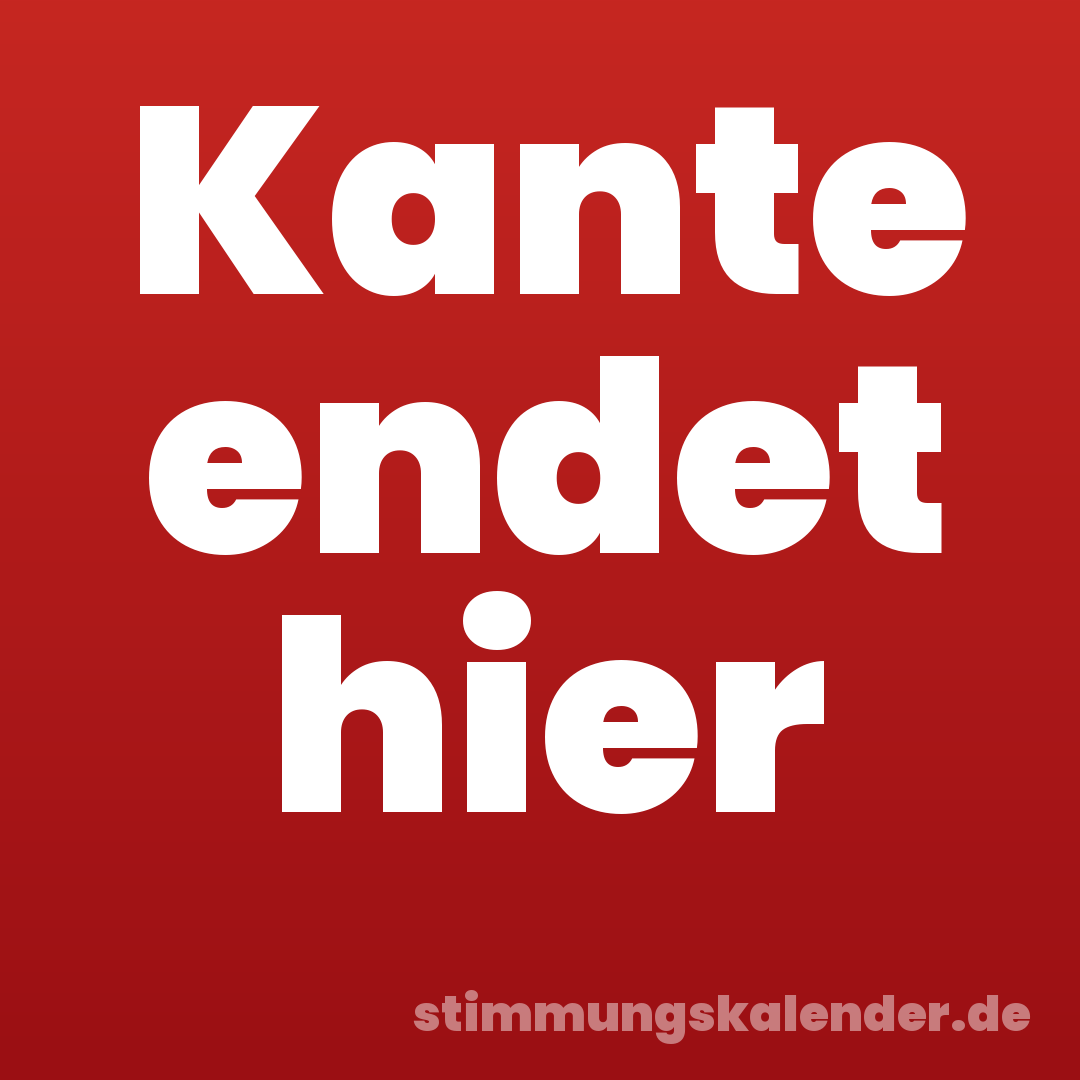 Kante endet hier