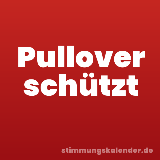 Pullover schützt