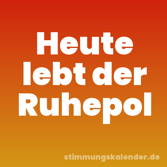Heute lebt der Ruhepol