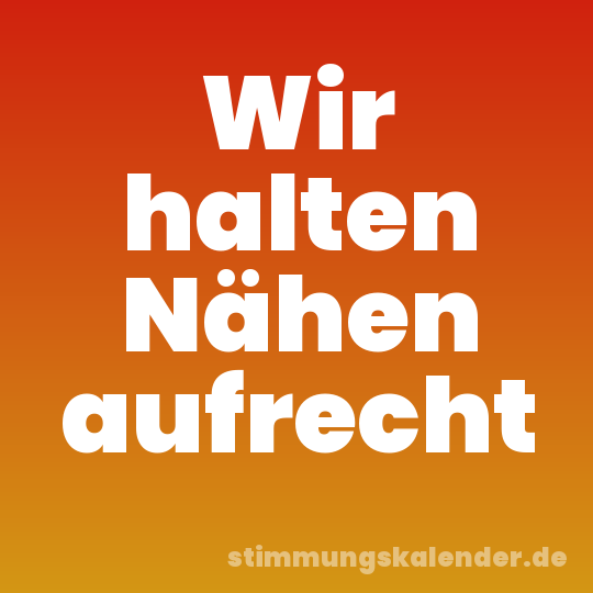 Wir halten Nähen aufrecht