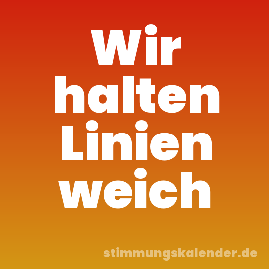 Wir halten Linien weich