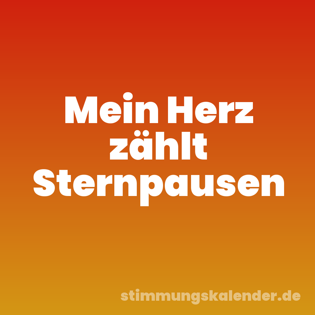 Mein Herz zählt Sternpausen