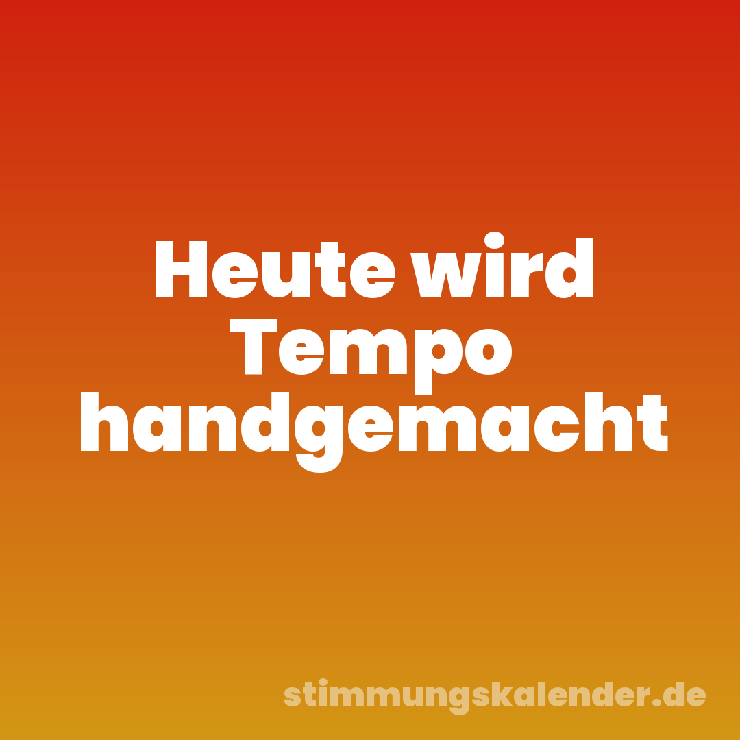 Heute wird Tempo handgemacht