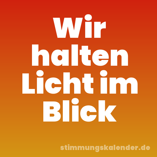 Wir halten Licht im Blick