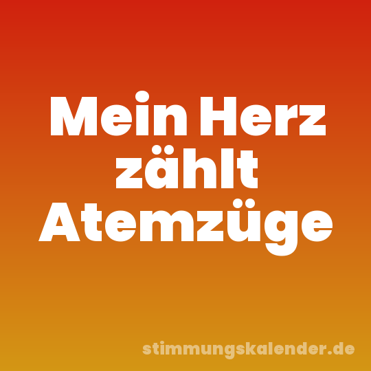 Mein Herz zählt Atemzüge