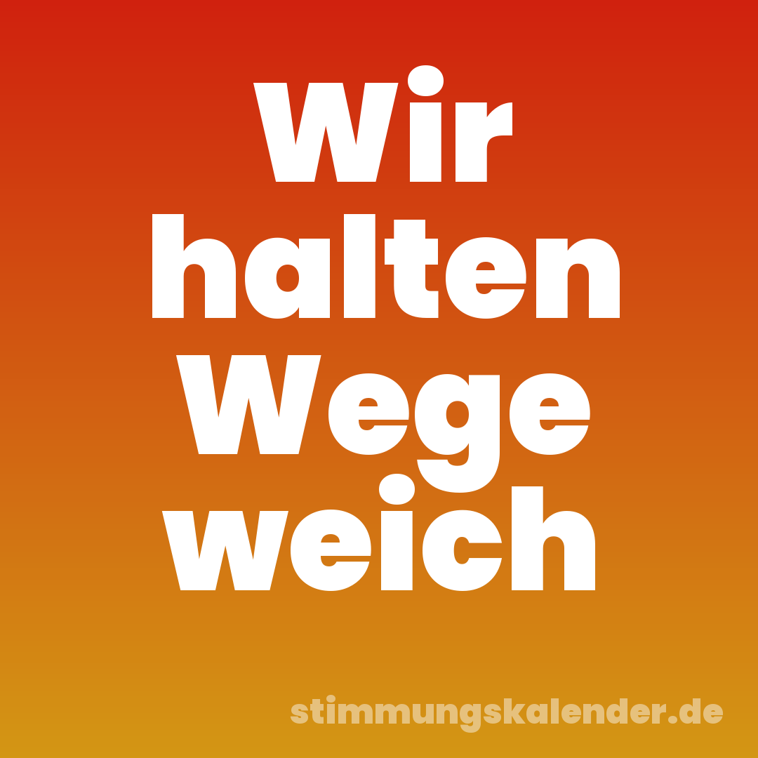 Wir halten Wege weich