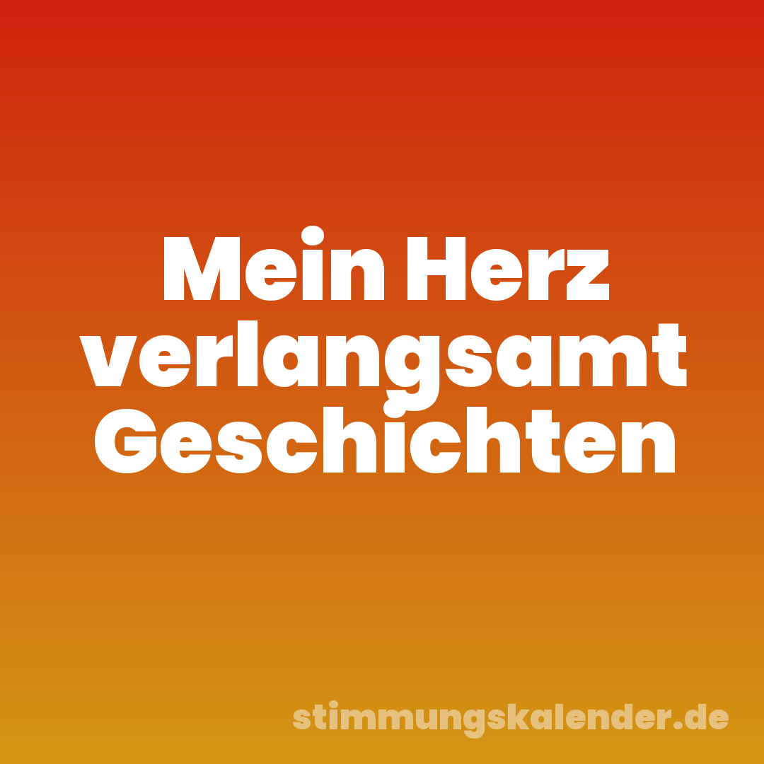 Mein Herz verlangsamt Geschichten