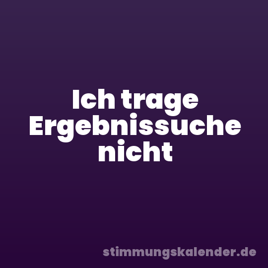 Ich trage Ergebnissuche nicht