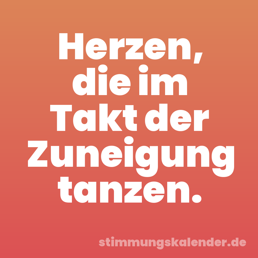 Herzen, die im Takt der Zuneigung tanzen.