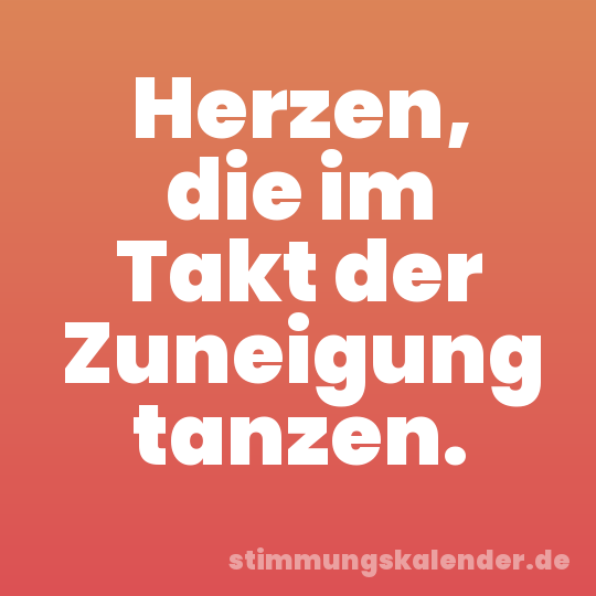 Herzen, die im Takt der Zuneigung tanzen.