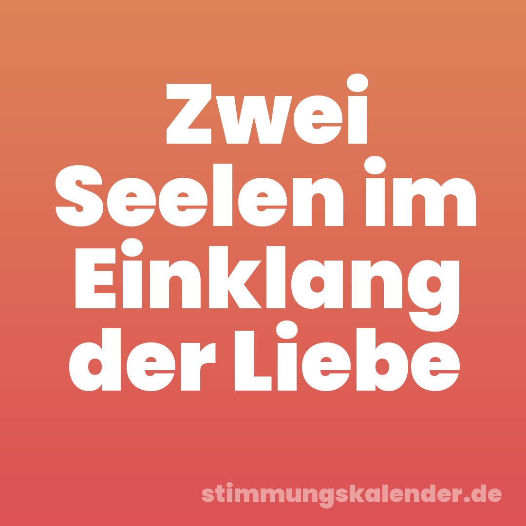 Zwei Seelen im Einklang der Liebe