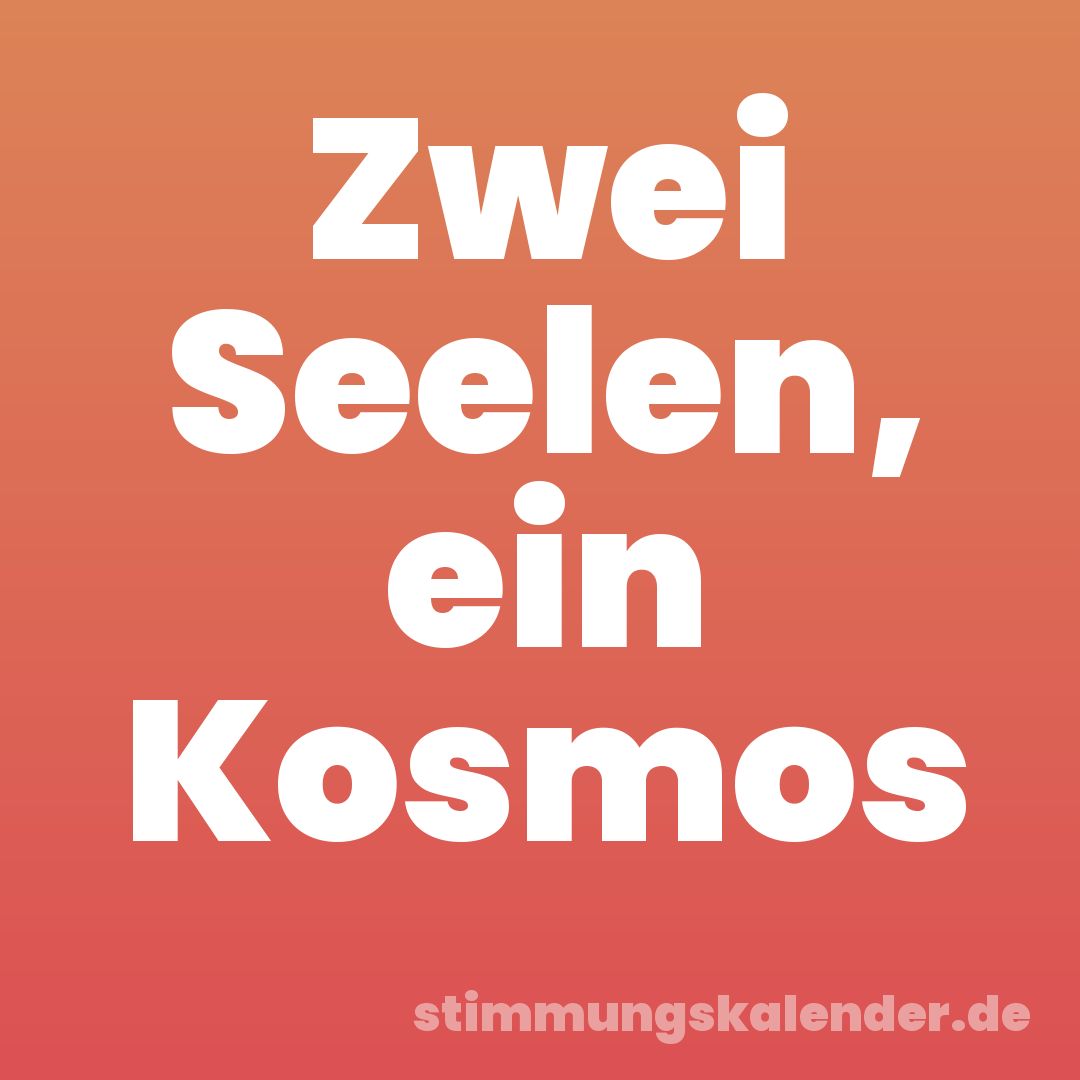 Zwei Seelen, ein Kosmos