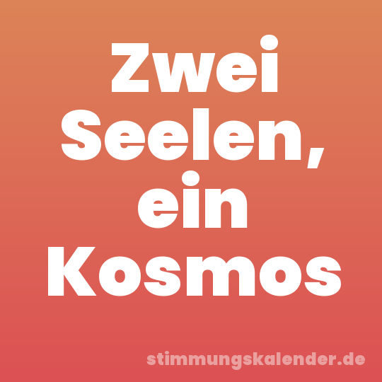 Zwei Seelen, ein Kosmos