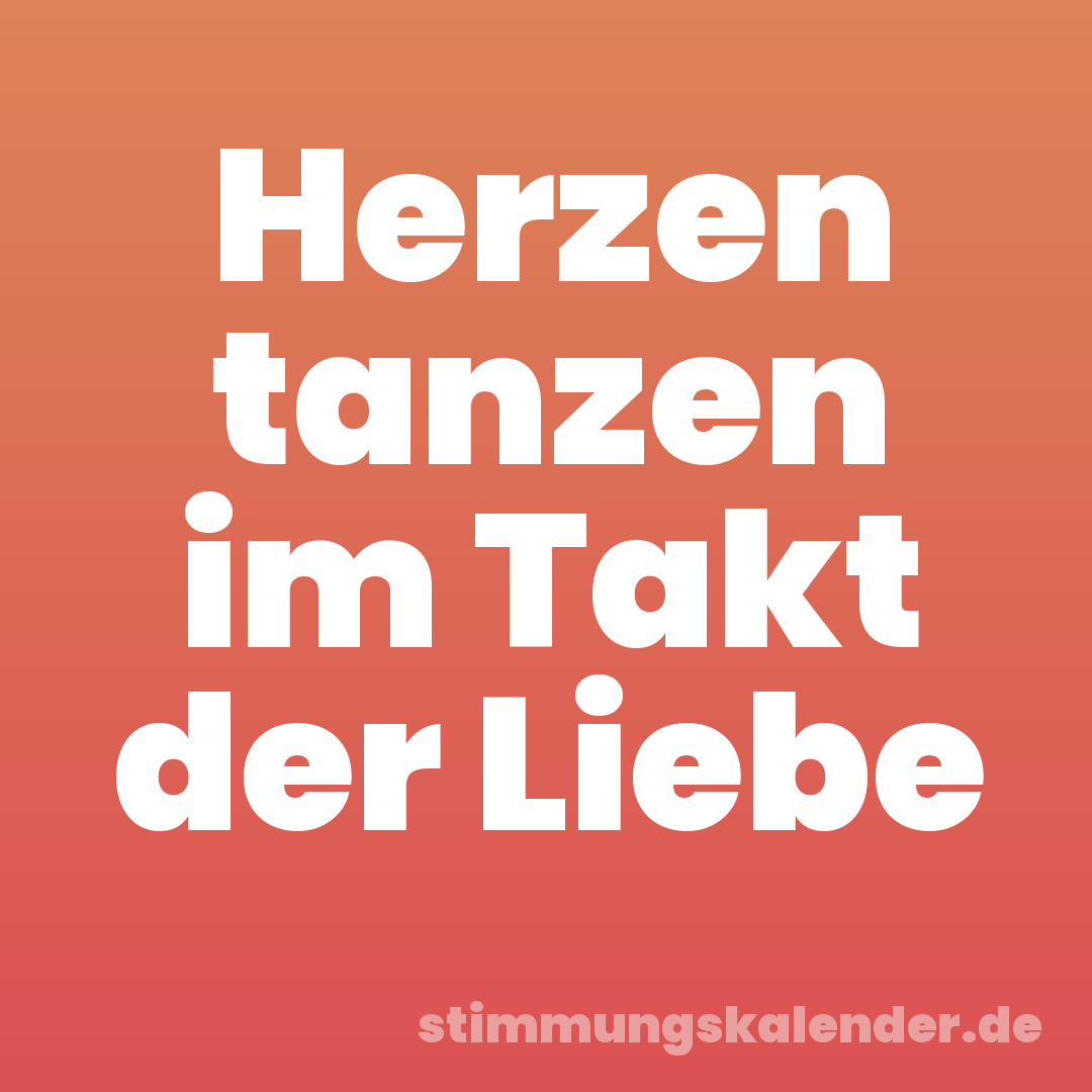 Herzen tanzen im Takt der Liebe