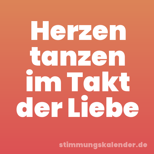 Herzen tanzen im Takt der Liebe
