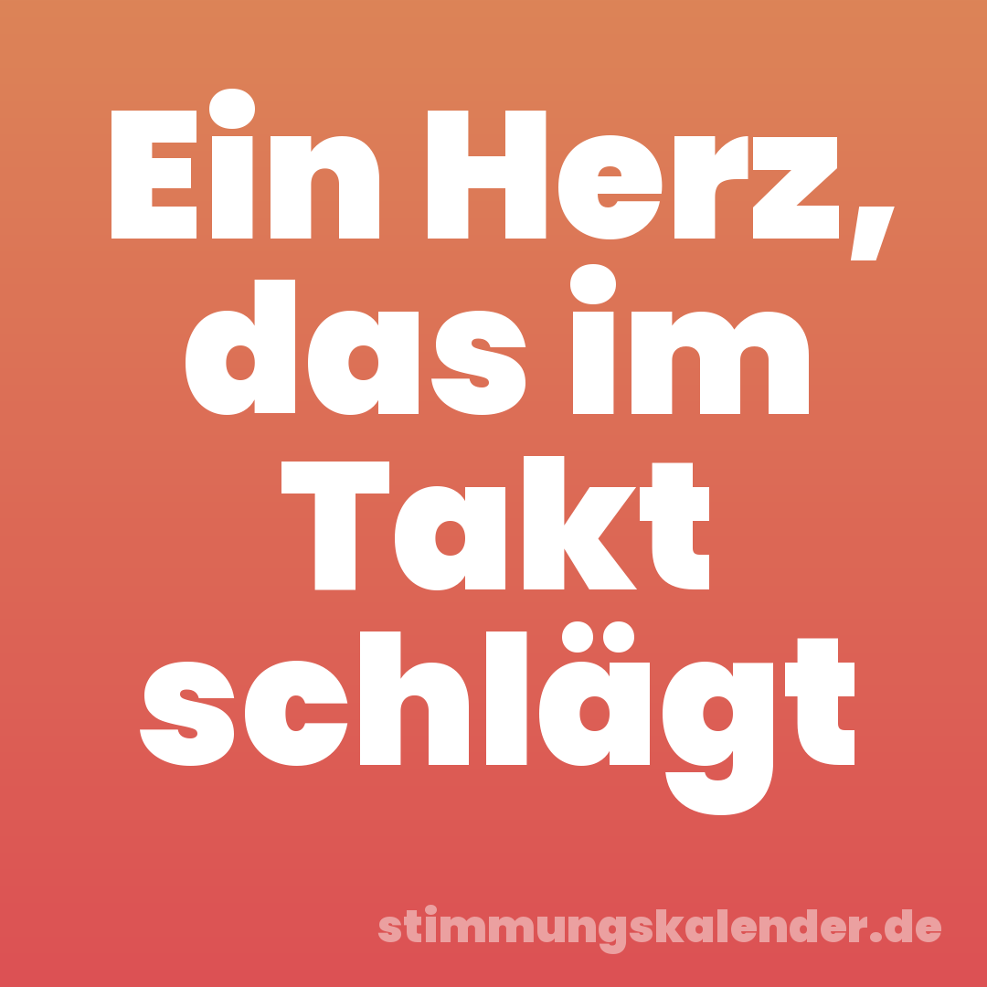 Ein Herz, das im Takt schlägt