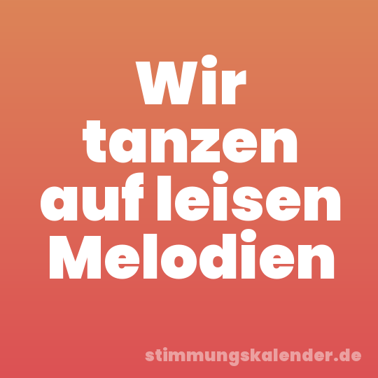 Wir tanzen auf leisen Melodien