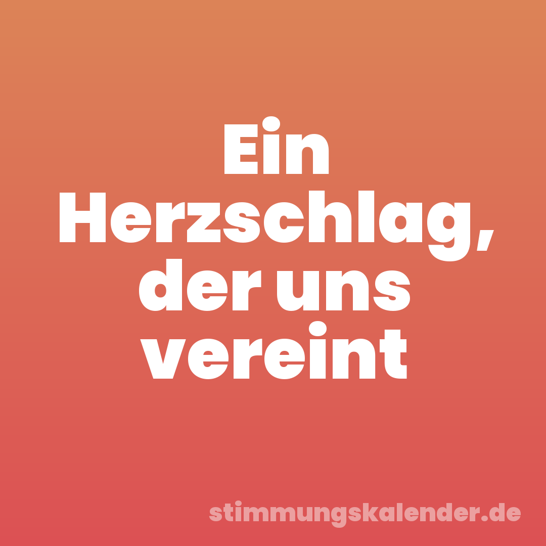 Ein Herzschlag, der uns vereint