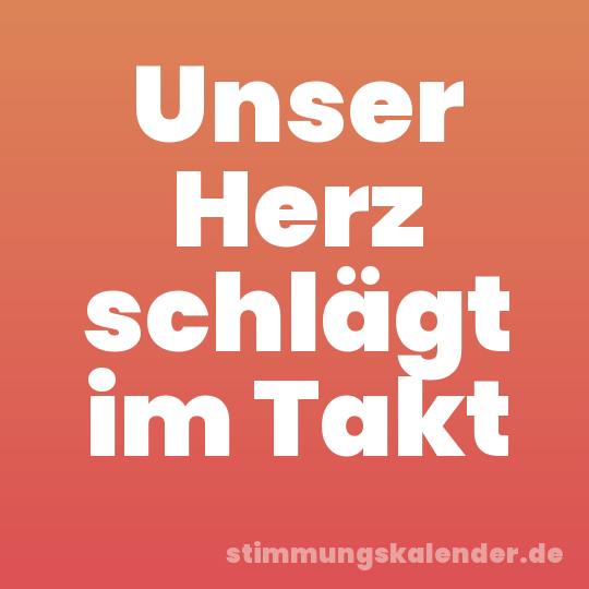Unser Herz schlägt im Takt