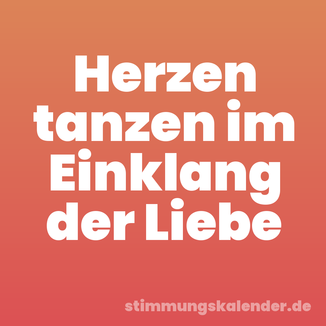 Herzen tanzen im Einklang der Liebe