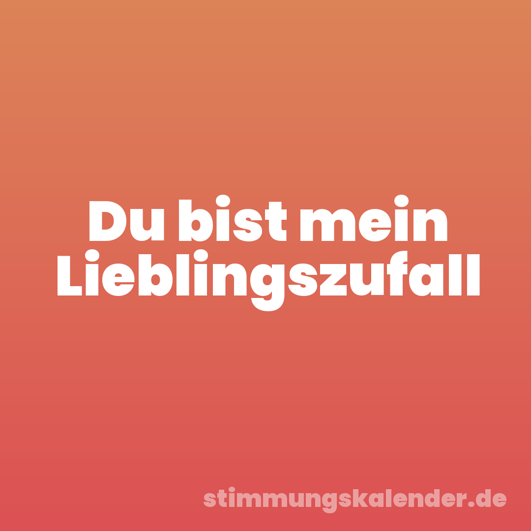 Du bist mein Lieblingszufall