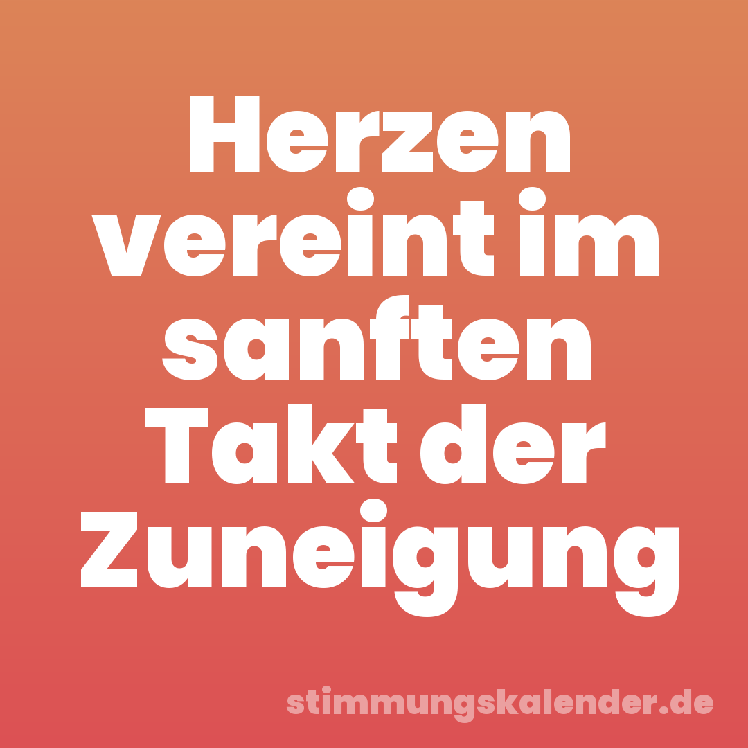 Herzen vereint im sanften Takt der Zuneigung