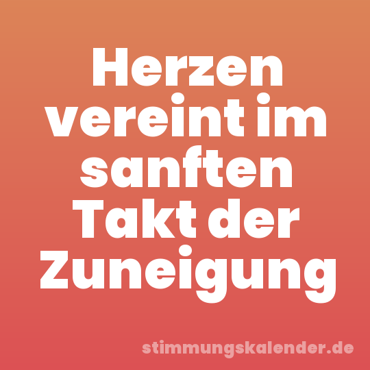 Herzen vereint im sanften Takt der Zuneigung