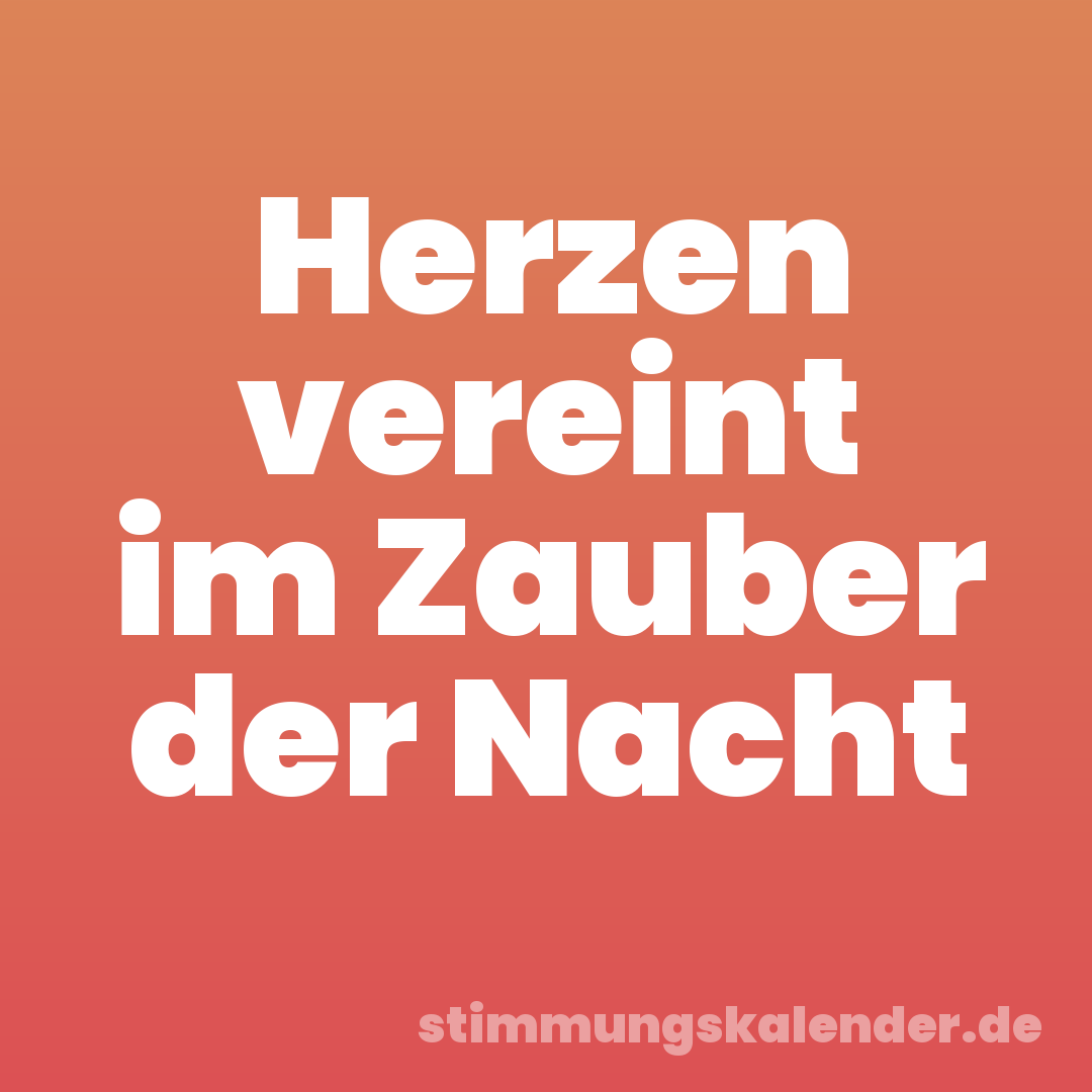 Herzen vereint im Zauber der Nacht