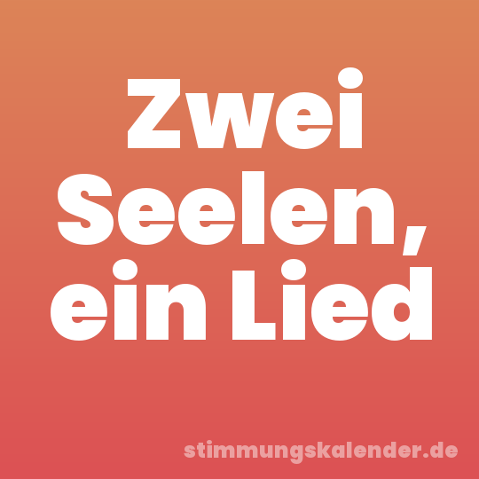 Zwei Seelen, ein Lied