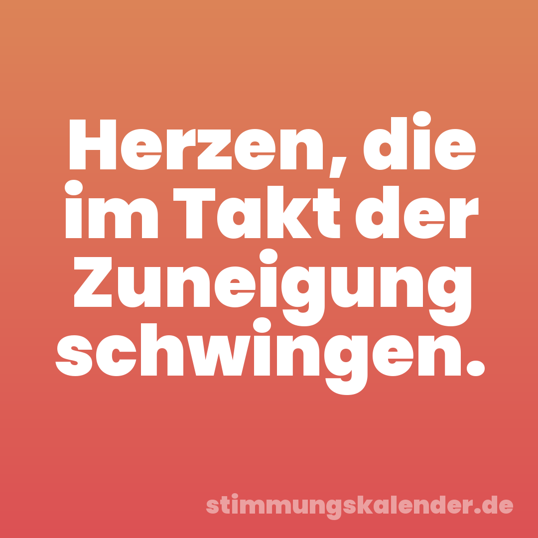 Herzen, die im Takt der Zuneigung schwingen.