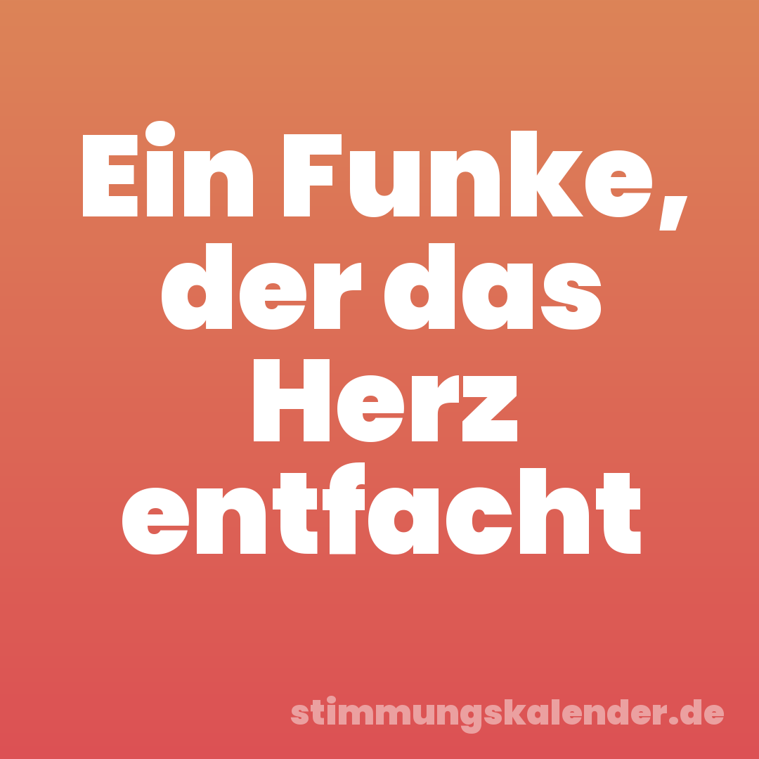Ein Funke, der das Herz entfacht
