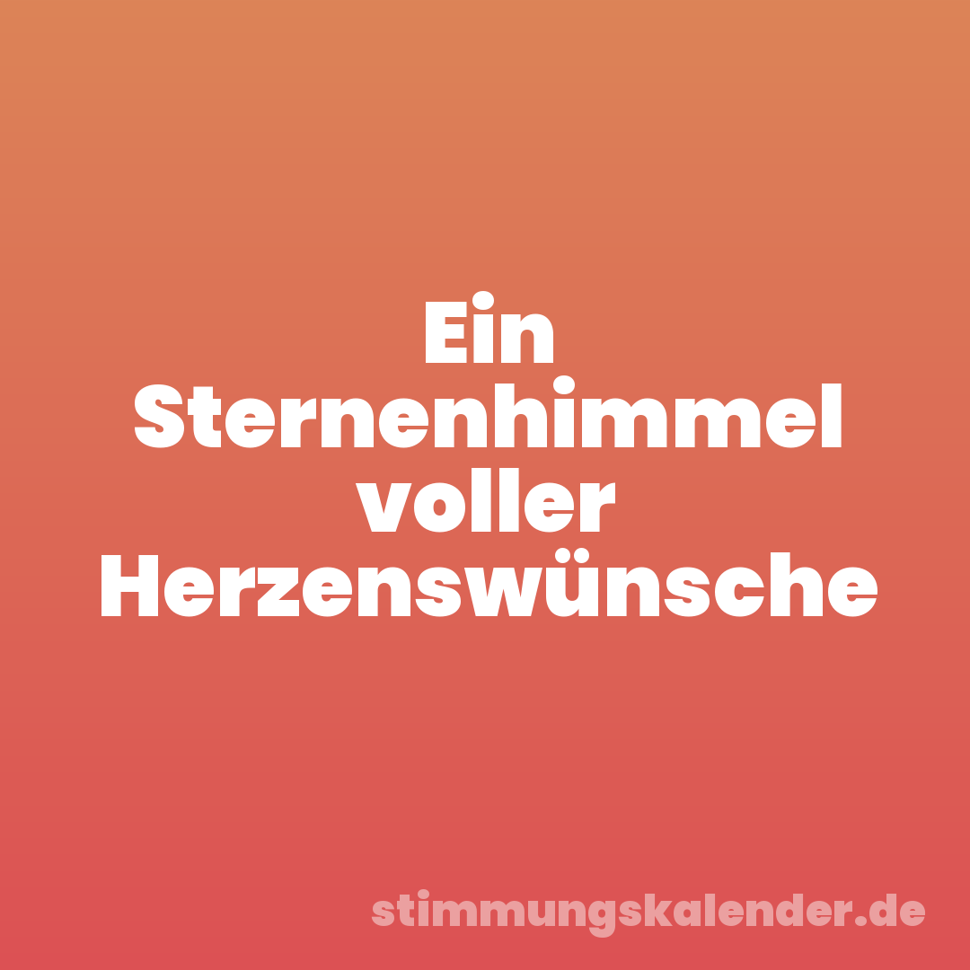 Ein Sternenhimmel voller Herzenswünsche
