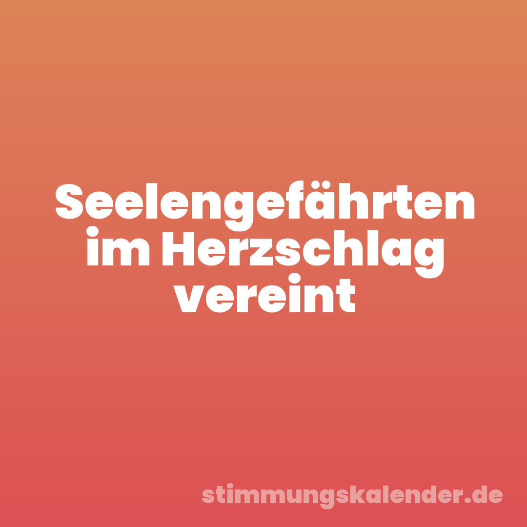 Seelengefährten im Herzschlag vereint