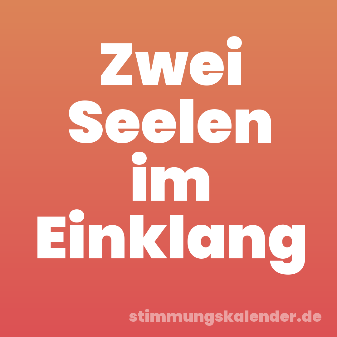 Zwei Seelen im Einklang