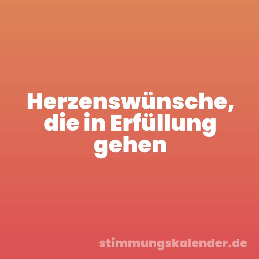 Herzenswünsche, die in Erfüllung gehen
