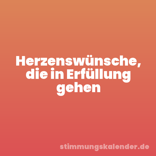 Herzenswünsche, die in Erfüllung gehen